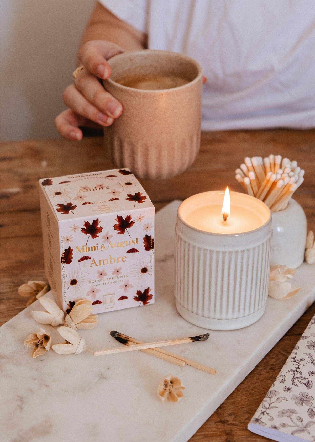Reusable soy candle for the Wellness and Fragrance collection