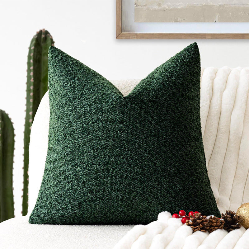 Textured Bouclé Throw Pillow Cover