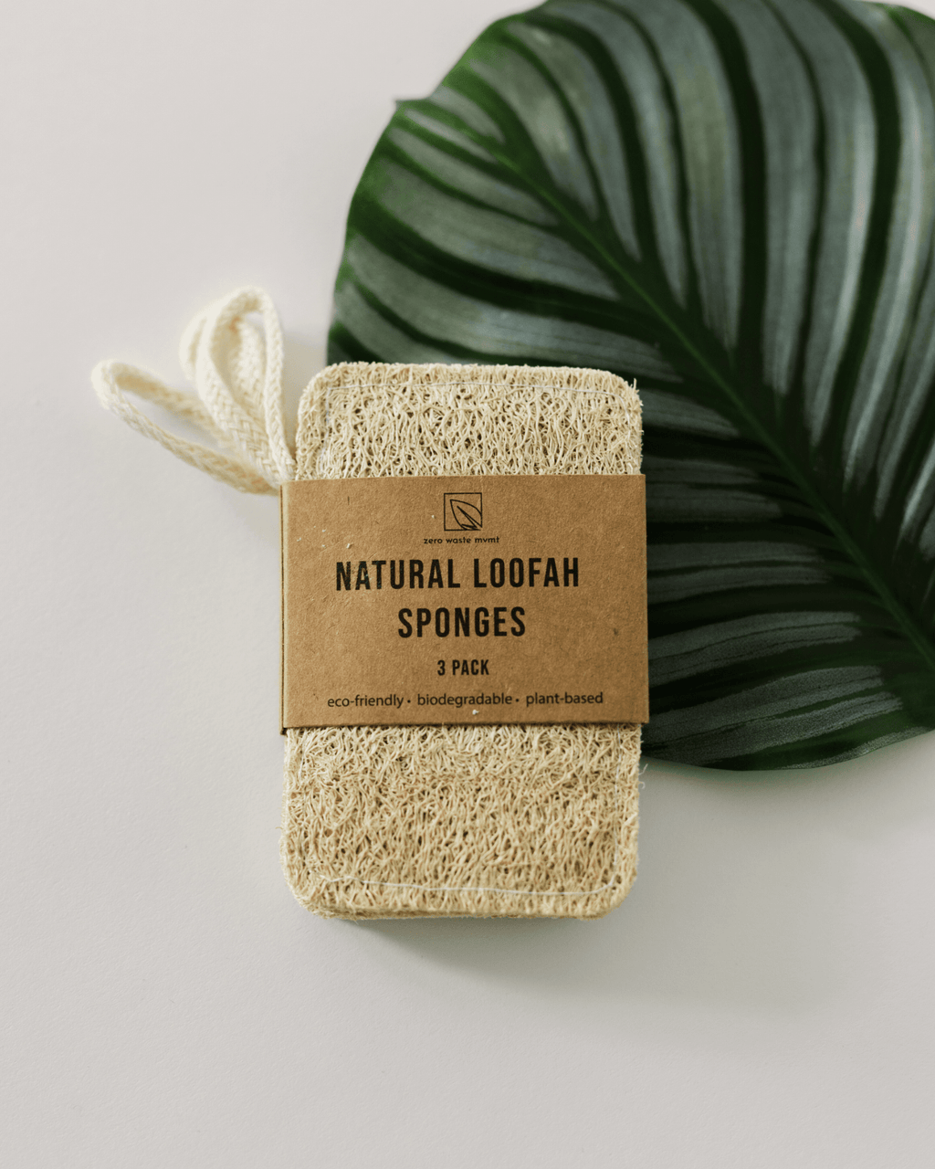 3 Pack Natural Loofah Sponge