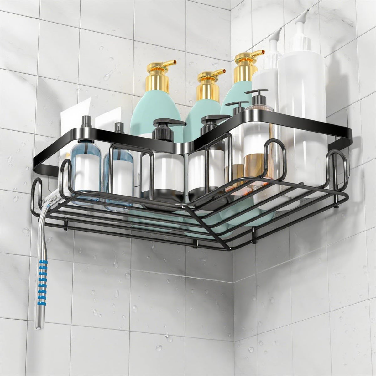 3-Pack Corner Shower Caddy with Soap Holder
