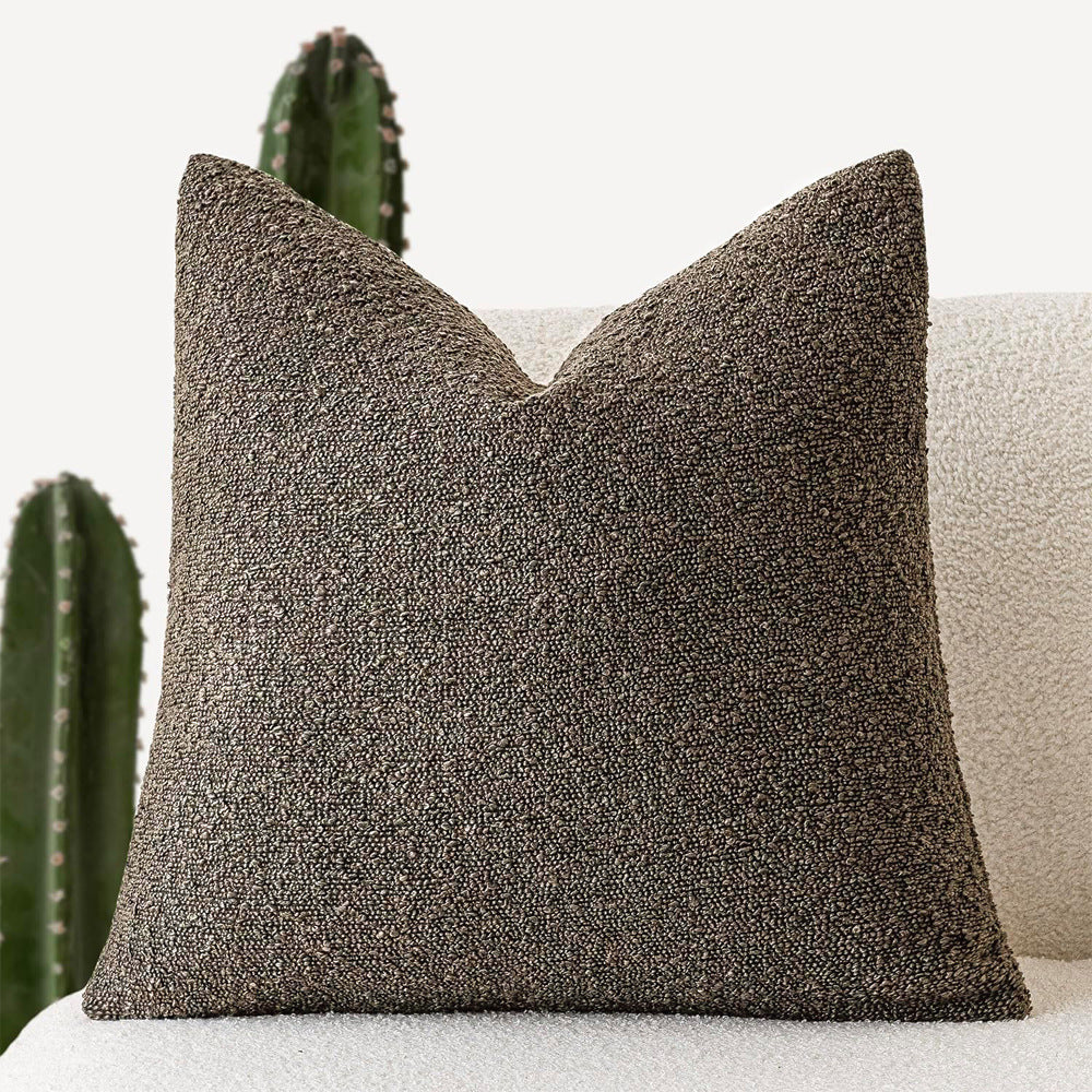 Textured Bouclé Throw Pillow Cover