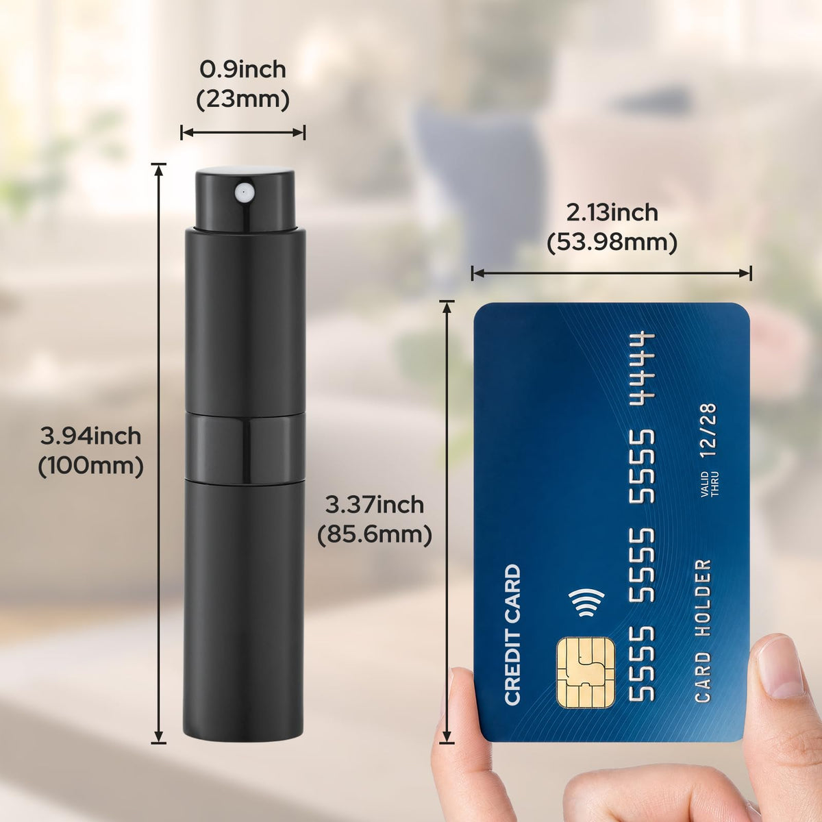 Refillable Travel Perfume Atomizers – 3 Pack