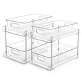 2-Tier Clear Bathroom Organizer – 2 Pack