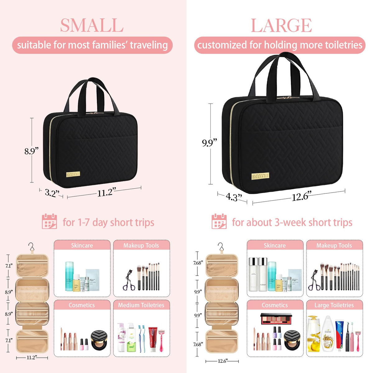 Waterproof Hanging Toiletry Bag