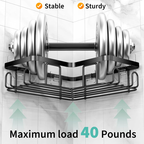 3-Pack Corner Shower Caddy with Soap Holder