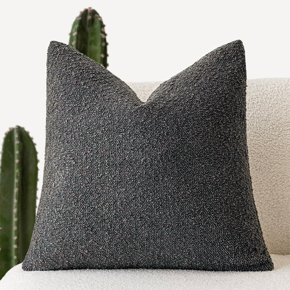 Textured Bouclé Throw Pillow Cover