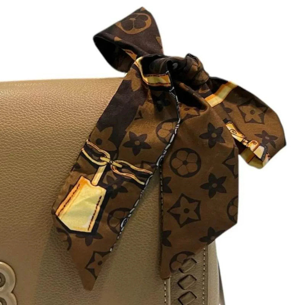 Brown Handbag Scarf