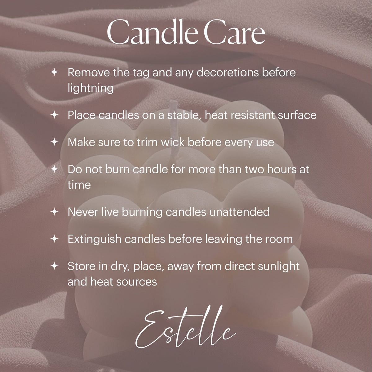 Geometric Soy Pillar Candle: Sculptural Home Decor