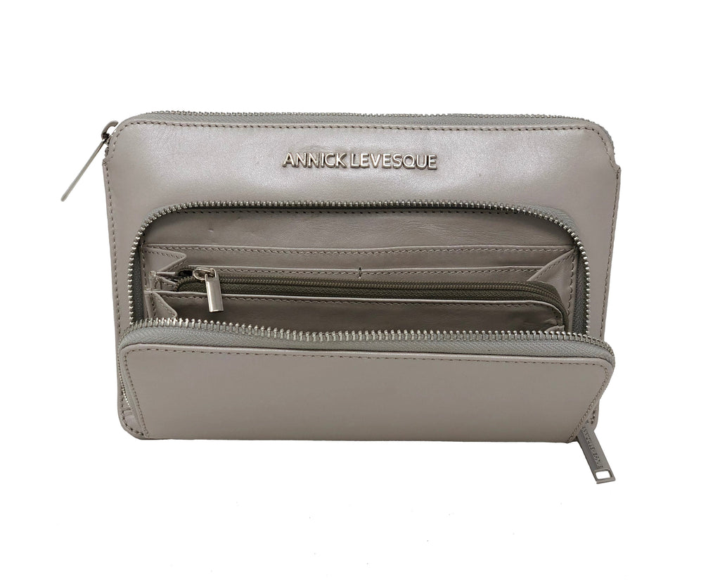 Small Beaded Leather Crossbody Wallet | Carmen